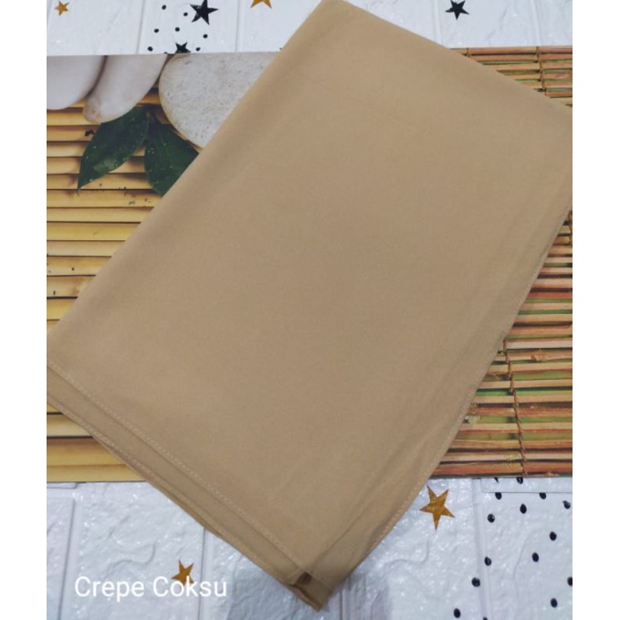 [175X75 CM] Jilbab Pashmina Polos Crepe Diamond Italiano Umama-Crepe Coksu