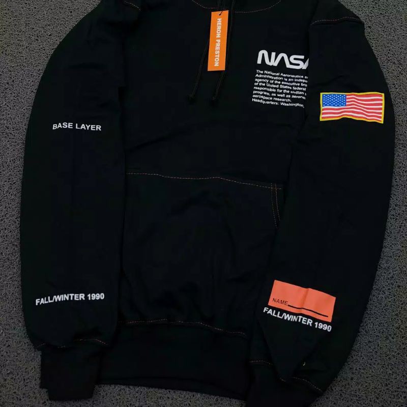 HOODIE NASA HIGH QUALITY CASUAL HYPE FASHION PRIA