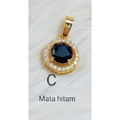 Mamk6 liontin kalung xuping lapis emas dgn mata zircon