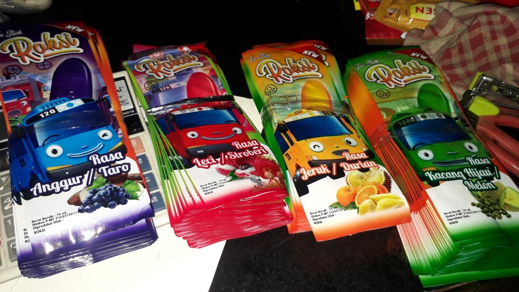 Kemasan Es Krim Stick  /  Bungkus Es  /  Plastik Kemasan Es Loly Roksi  /  Bisa Cod