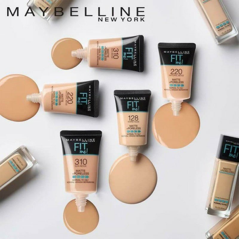 MAYBELLINE Fit Me Matte + Poreless Foundation - Maybelline Liquid Foundation , Foundation Maybelline