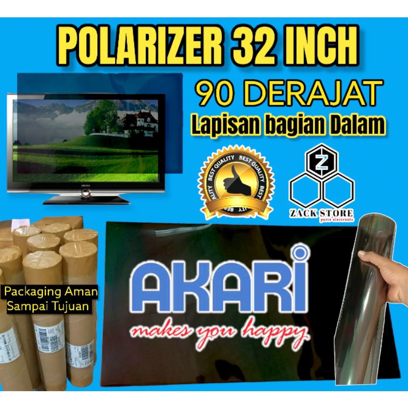 POLARIS TV LED AKARI 32 INC 90 DERAJAT LAPISAN BAGIAN DALAM TV polaris tv lc akari 32 in 90 derajat 