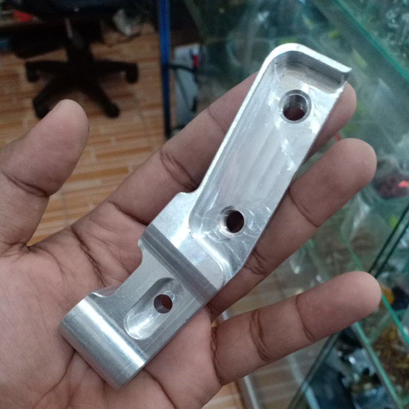 braket kaliper Monoblok RT Stage mio disc 220mm bahan duralium original Thailand