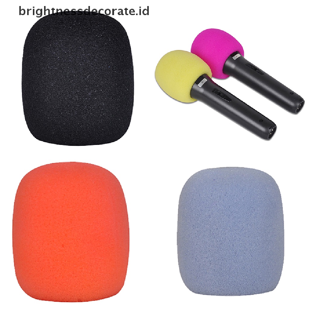 (Birth) Cover Pelindung Mikrofon Genggam 10 Warna Bahan Busa Spons