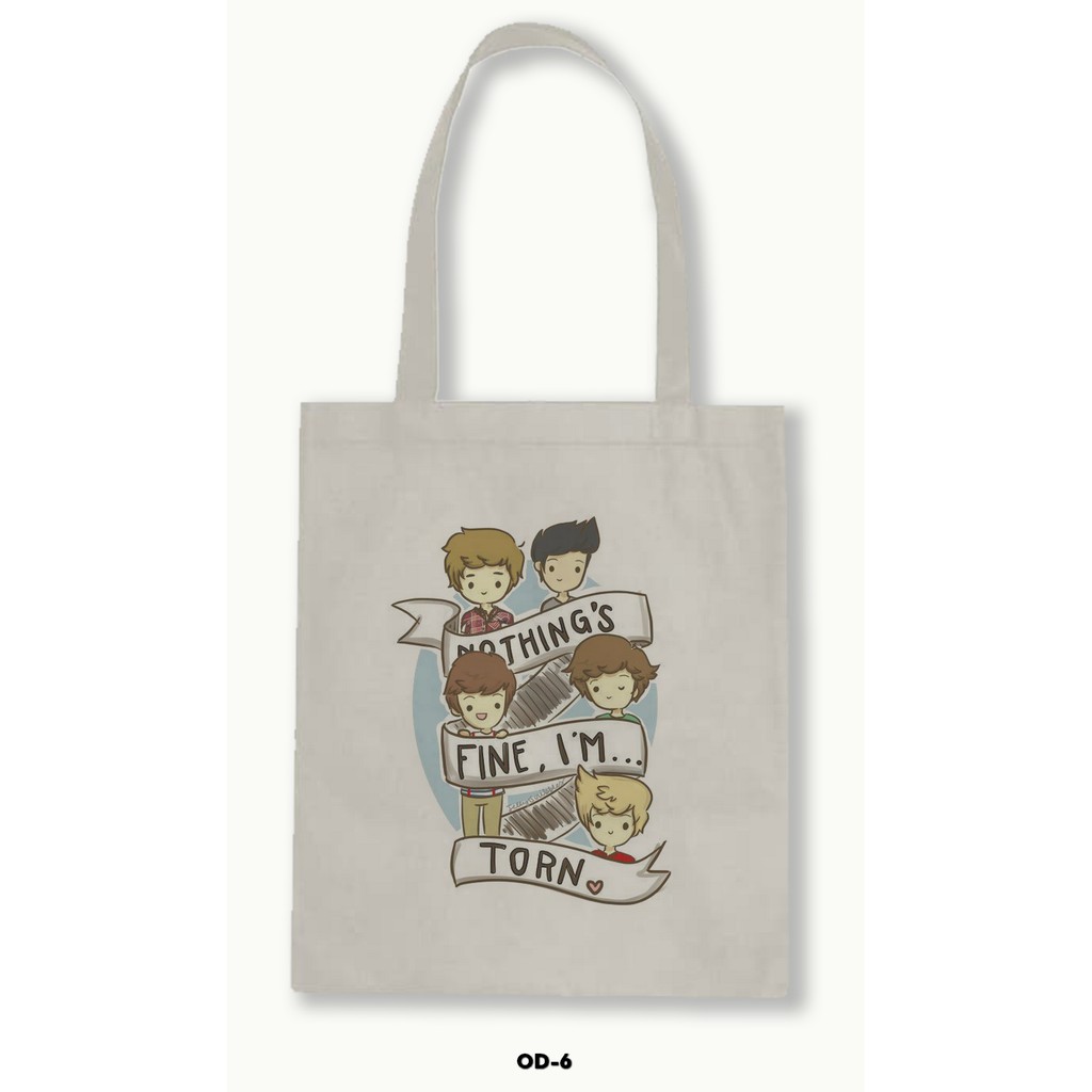 TOTE BAG BLACU - ONE DIRECTION .01