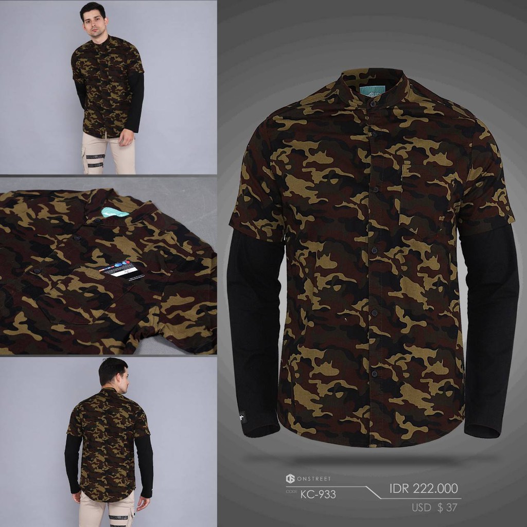 CAMO SHIRT DOUBLE LAYER