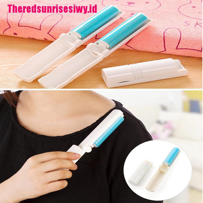 【Theredsunrisesiwy.id】New Reuseable Sticky Picker Upper Cleaner Lint Roller Dust Hair Remover Brush