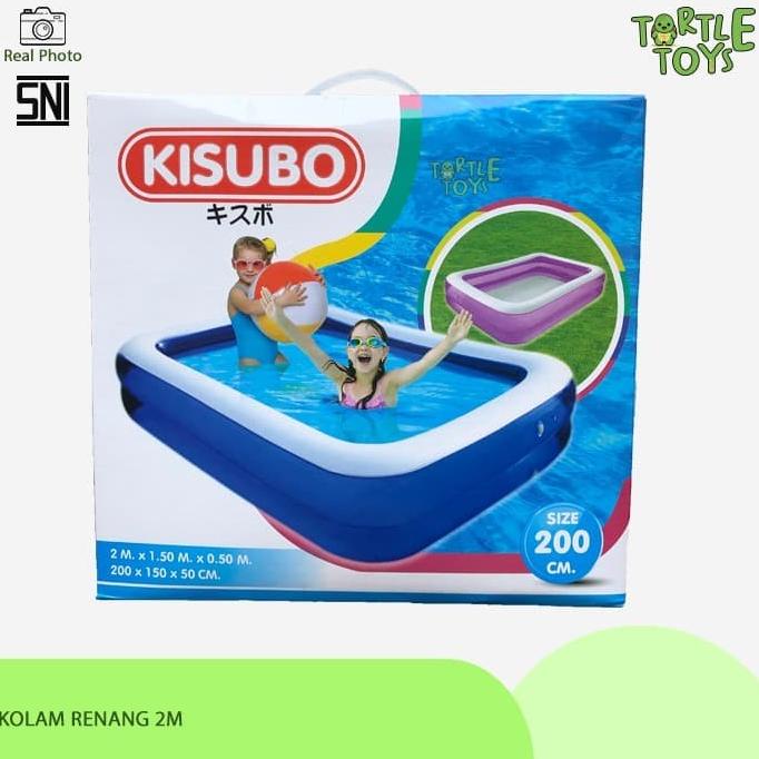 KOLAM RENANG KARET ANAK KISUBO 200CM + POMPA