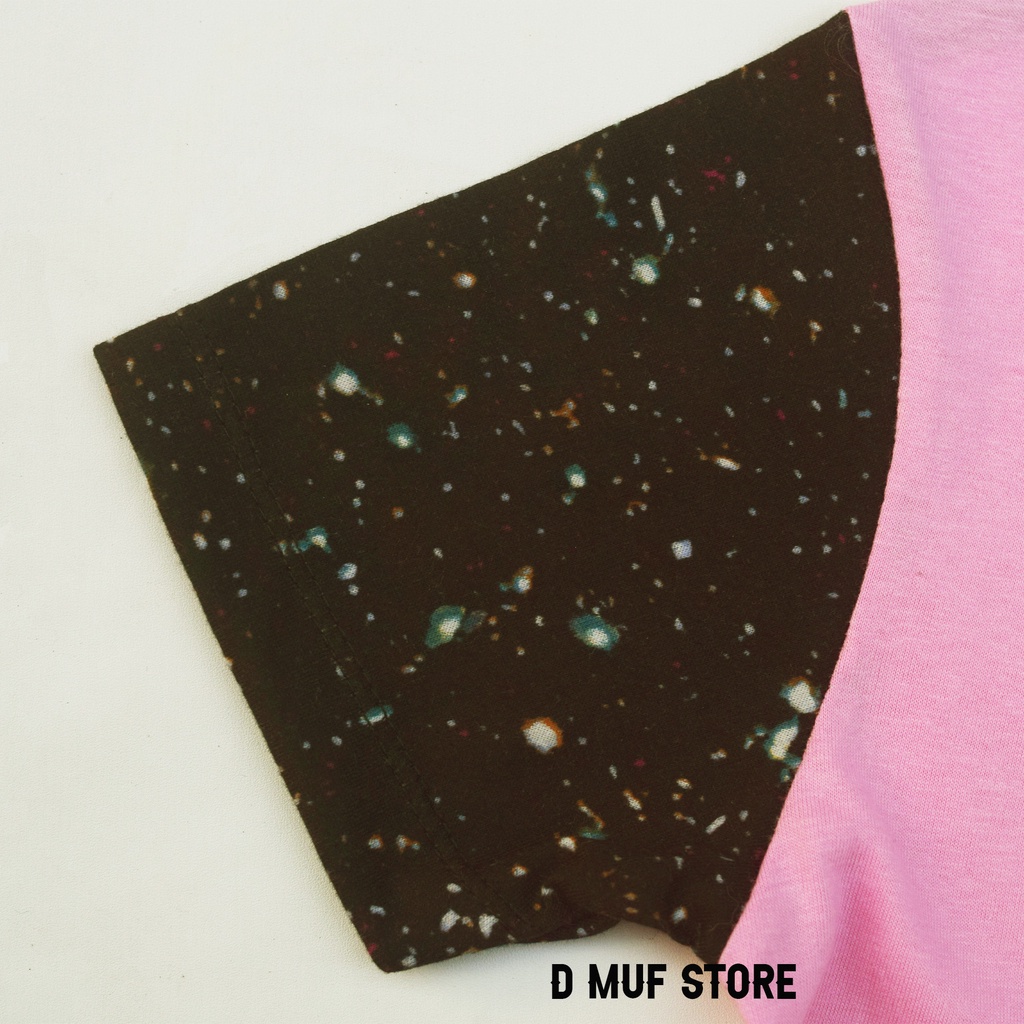 Kizzu Kaos Anak Printing Galaxy Premium Cotton 30s Usia 1-12 Tahun Galaxy Pink- dmufstore