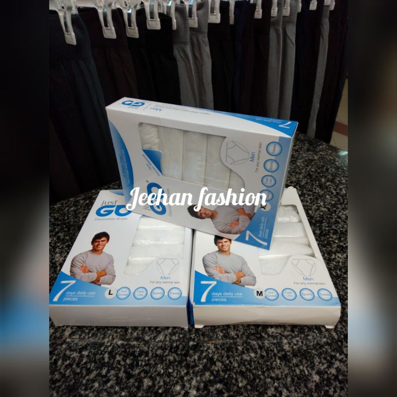 Just Go Disposable Briefs Celana Dalam Kertas Pria Jeehan fashion