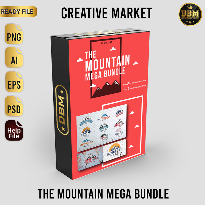 The Mountain Mega Bundle - Vector Designs