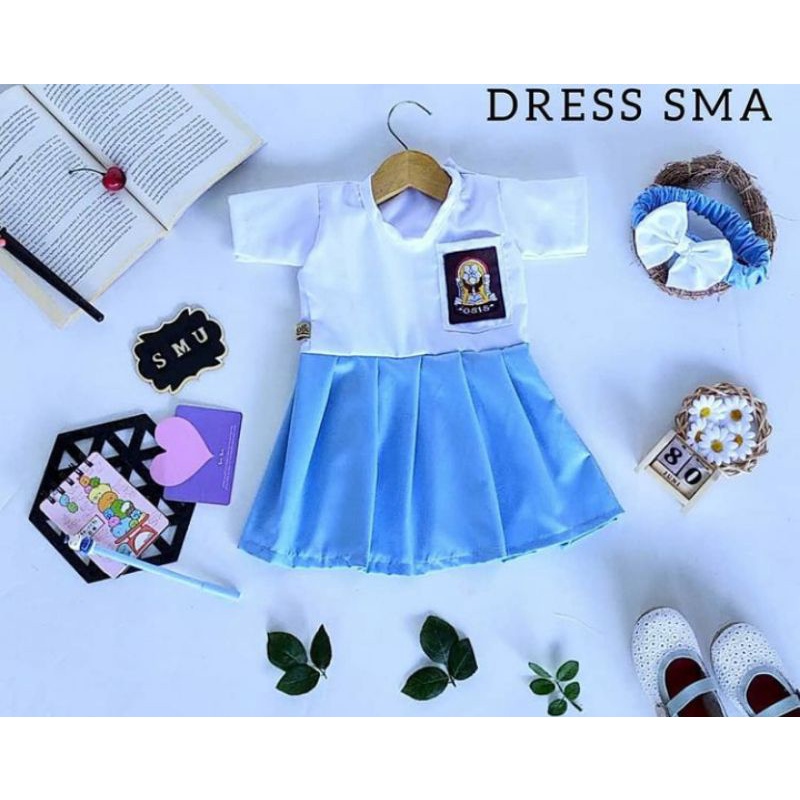 DRESS SD / SMP / SMU /SERAGAM SEKOLAH /SERAGAM UNIK /BAJU ANAK UNIK