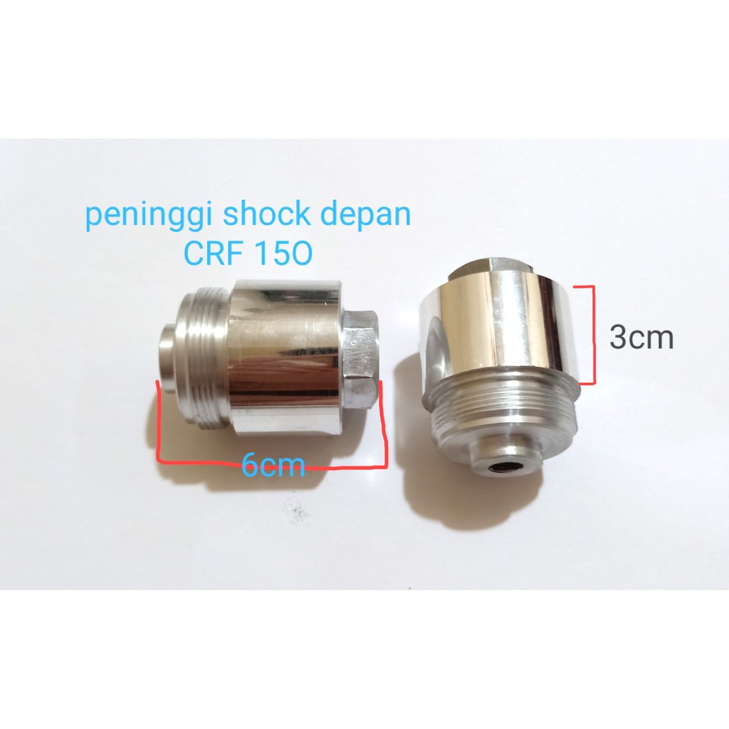 PENINGGI SHOCK CRF 150cc sambungan shock depan crf 3cm