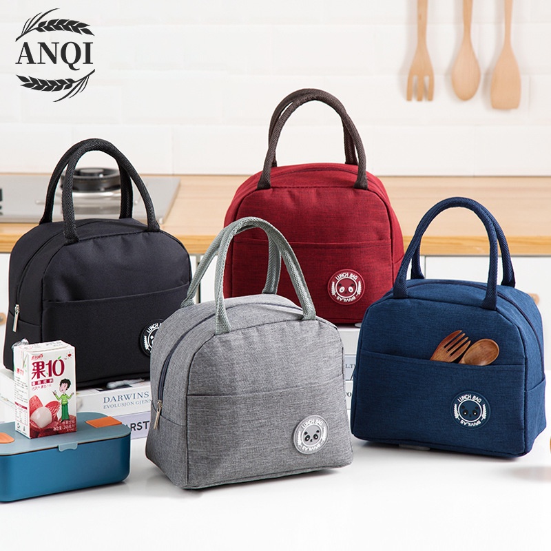 ANQI 1888 WATERPROOF LUNCH BOX / WARNA LENGKAP / Tas Bekal Makanan Anti Air / Cooler Bag Lunch Box Aluminium Foil VS-8