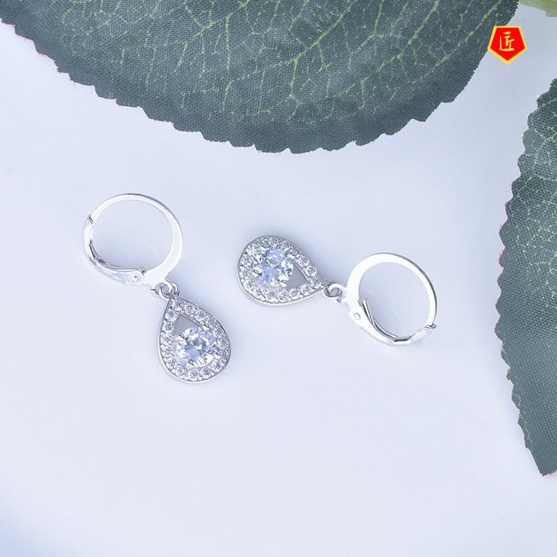 [Ready Stock]Simple Retro Diamond Female Earrings
