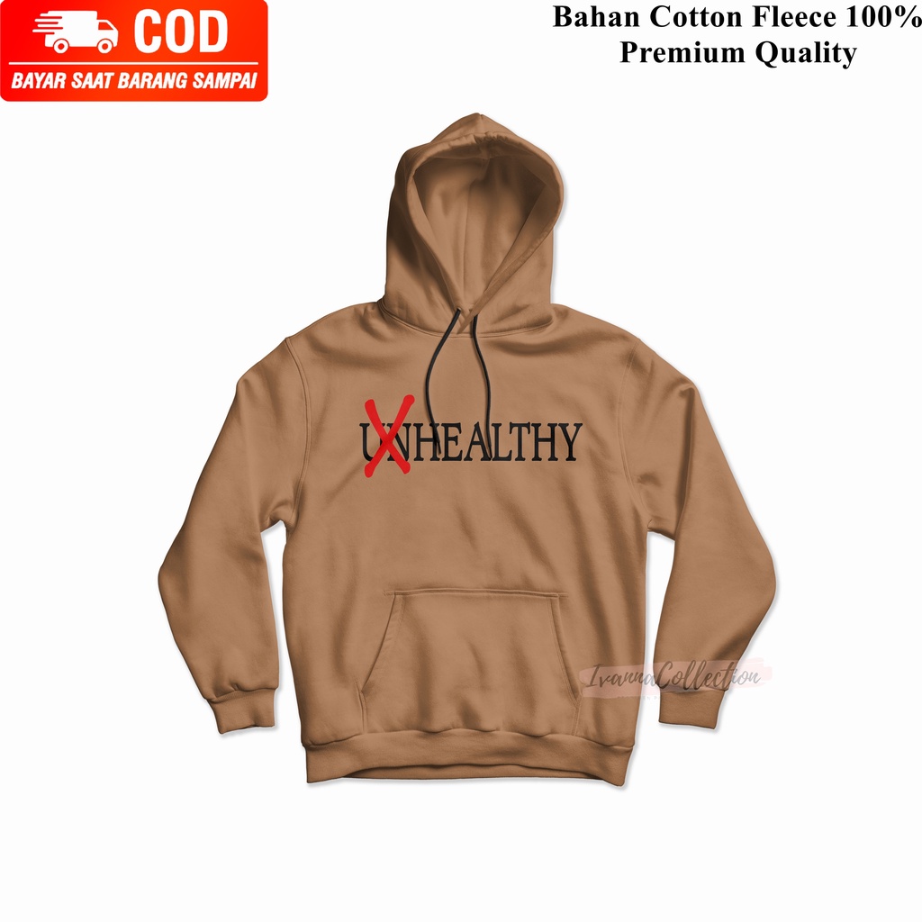 IvannaCollection Switer Hoodie Jumper Pria dan Wanita Unhealthy Jaket Hoodie Cowok Cewek Premium