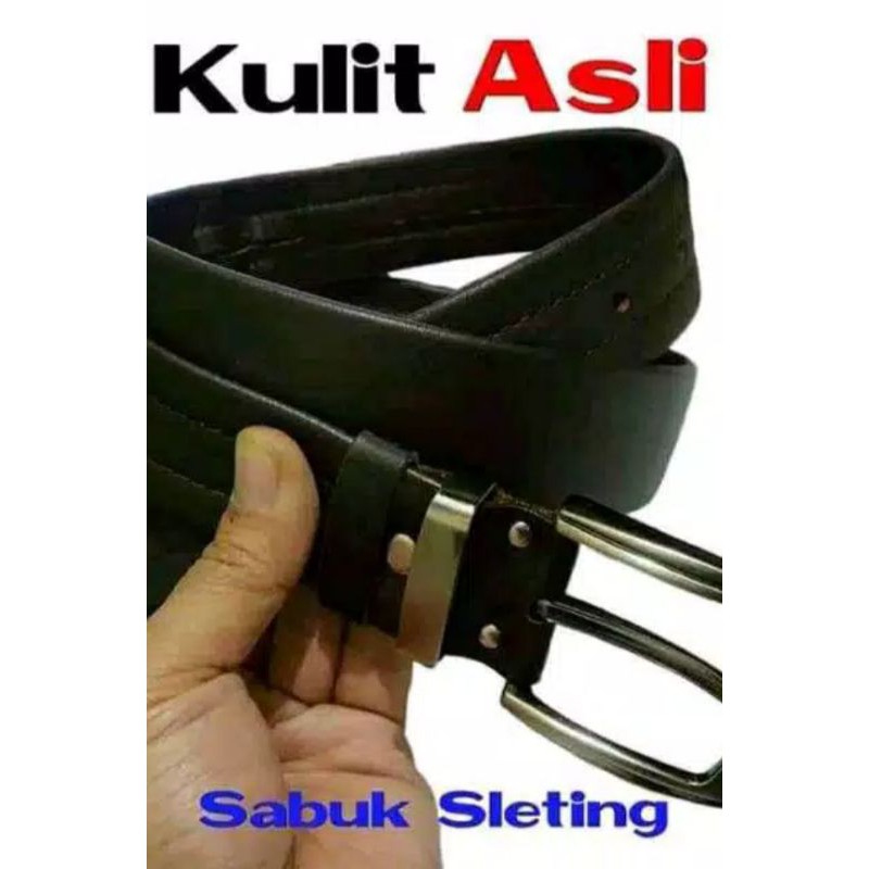 ikat pinggang resleting kulit/sabuk kulit/sabuk resleting