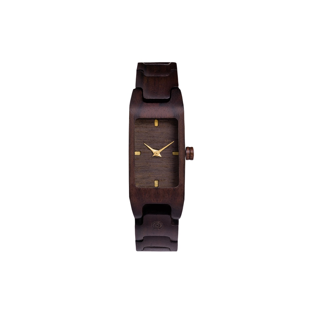 Matoa Mori Jam Tangan Kayu Pria/Wanita/Unisex - Ebony