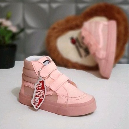 SEPATU VANS ANAK PEREMPUAN FULL PEACH BOOTS IMPORT PREMIUM