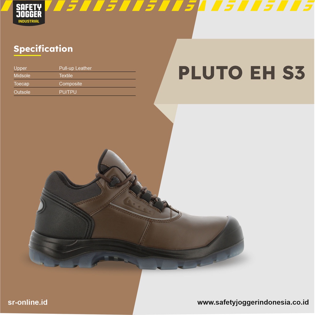 Sepatu Safety Jogger PLUTO EH ASTM 1677 EH METAL FREE