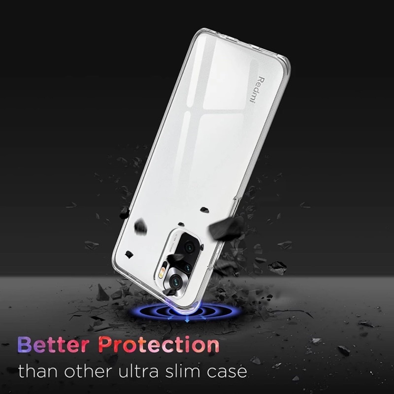 CC- COVER CASE CASING SOFTCASE TPU BENING XIAOMI REDMI NOTE 10 10S 10 PRO MAX 9 9S 9 PRO MAX 4G 5G CLEAR CASE JELLY SILICON TRANSPARAN Bahan tebal Clear Case CC