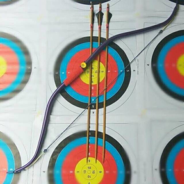 Busur Panah Horsebow pemula paket 3 arrow