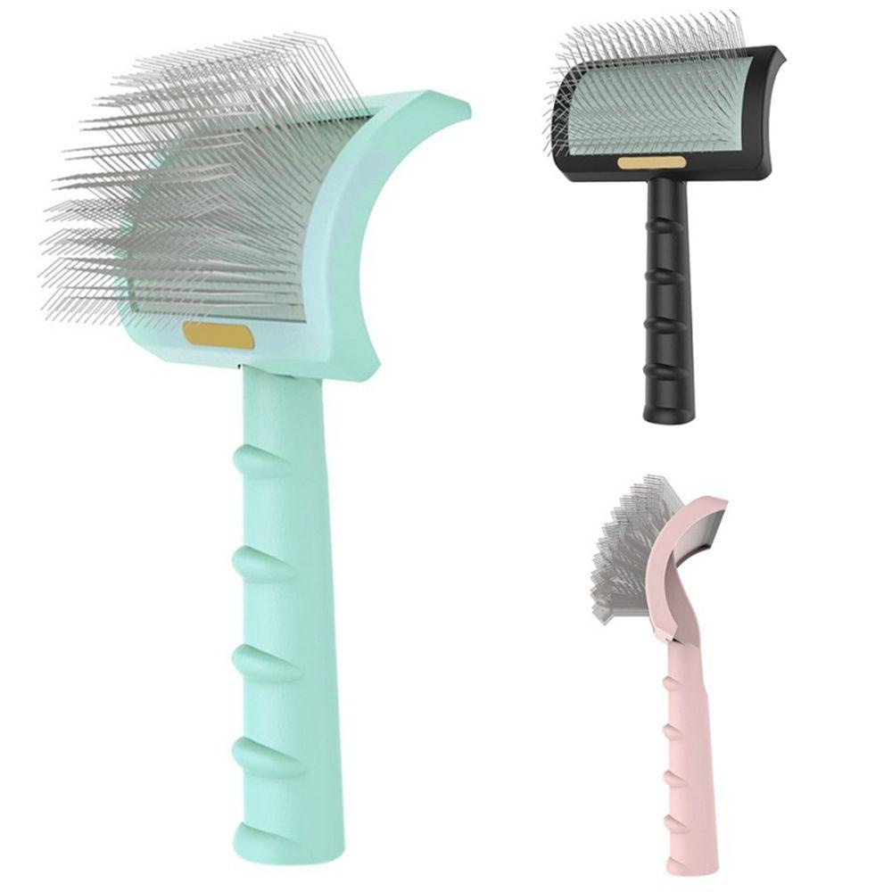 REBUY Rebuy Sisir Anjing Kucing Undercoat Rambut Panjang Longgar Menghapus Pin Lebih Licin Untuk Aksesoris Perawatan Anjing Besar Perlengkapan Hewan Peliharaan