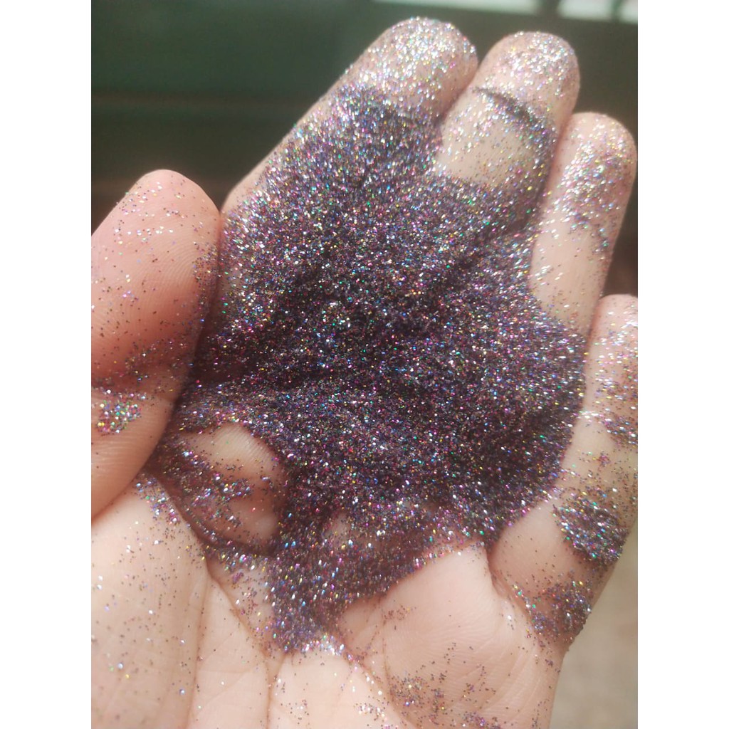 Glitter Hologram Halus 0,2mm/ Glitter Hologram Rainbow / Glitter Henna/Serbuk Glitter Halus