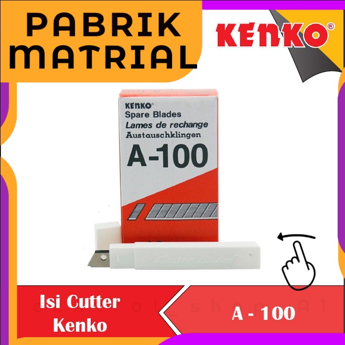 

alat Refill Pisau Isi Cutter kecil A100 Cuter Kater Pisau per pack is TUKANG Perkakas TOOL Set COD