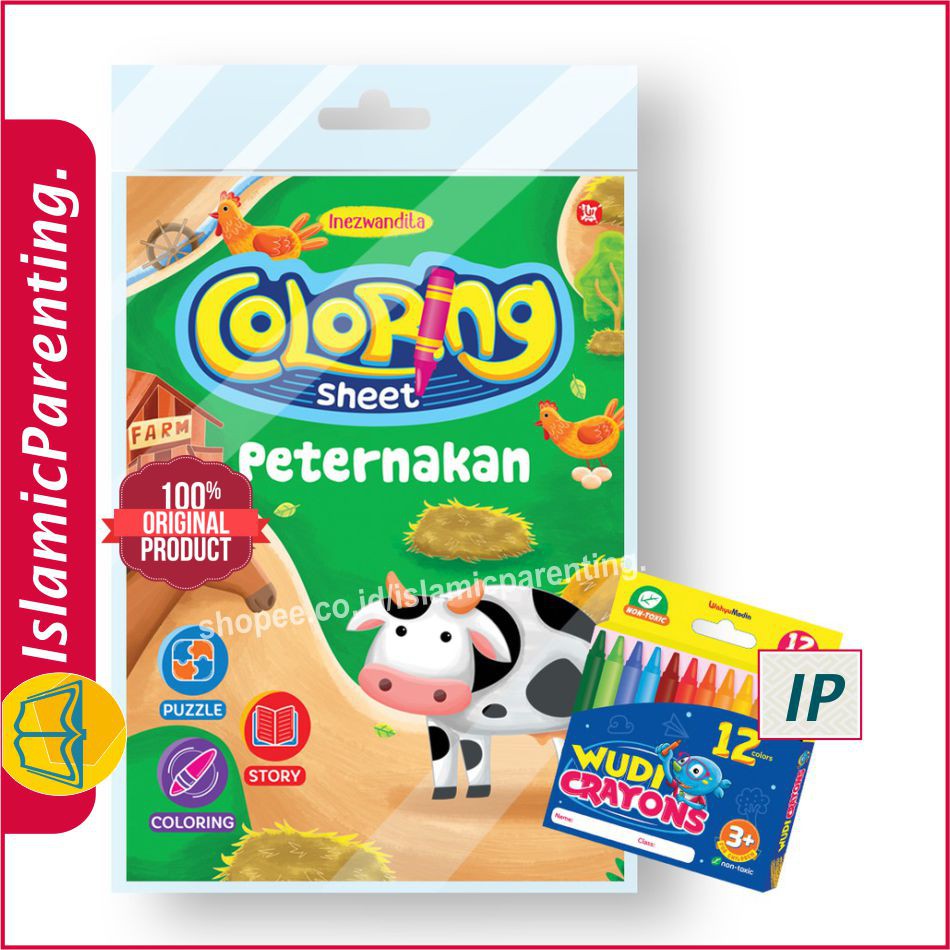 

COLORING SHEET PETERNAKAN FREE CRAYON INEZWANDITA