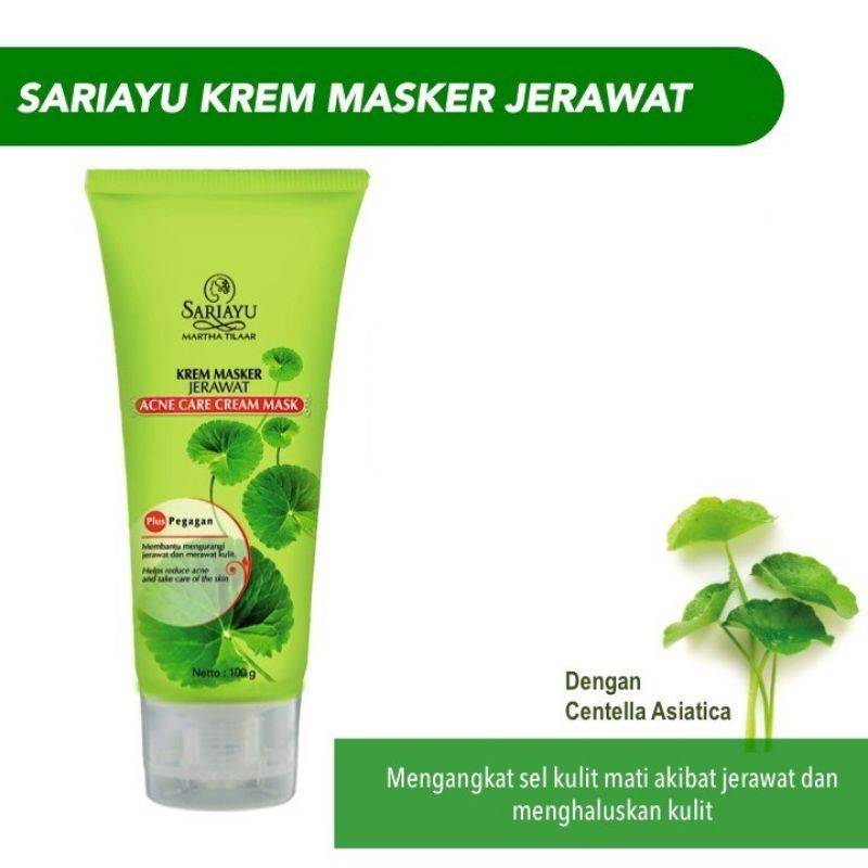 [100ml] Sariayu Krem Masker Jerawat | Acne Care Cream Mask