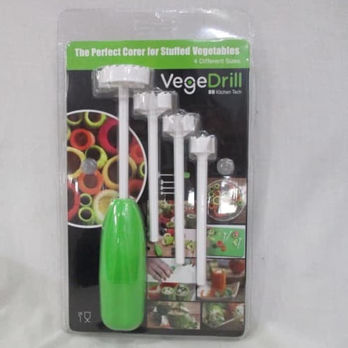 VegeDrill Alat Melubangi Buah The Perfect Corer For Stuffed Vegetable