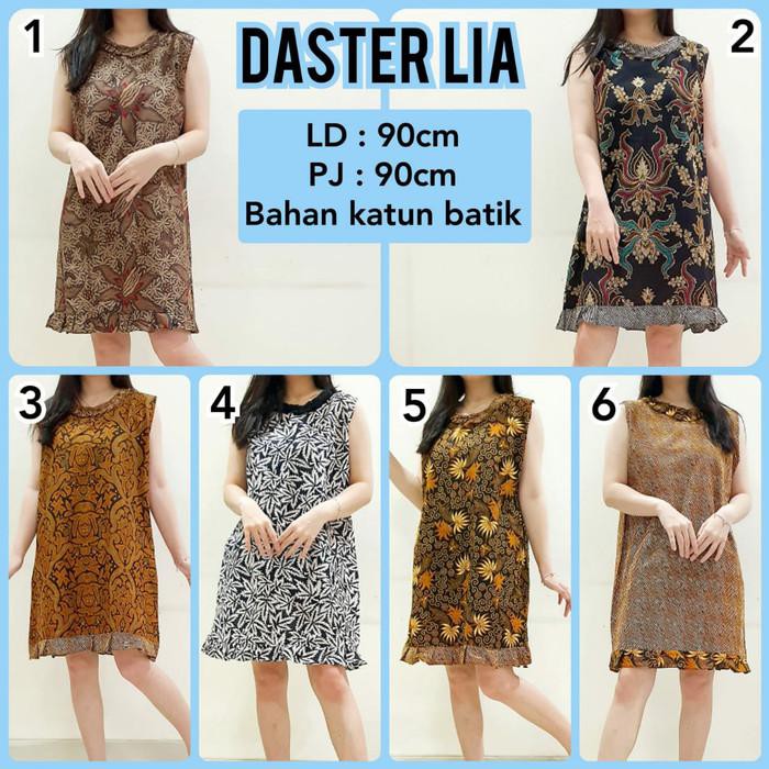 DASTER BATIK YUKENSI BAJU TIDUR DASTER KATUN MINI TANPA LENGAN LIA3