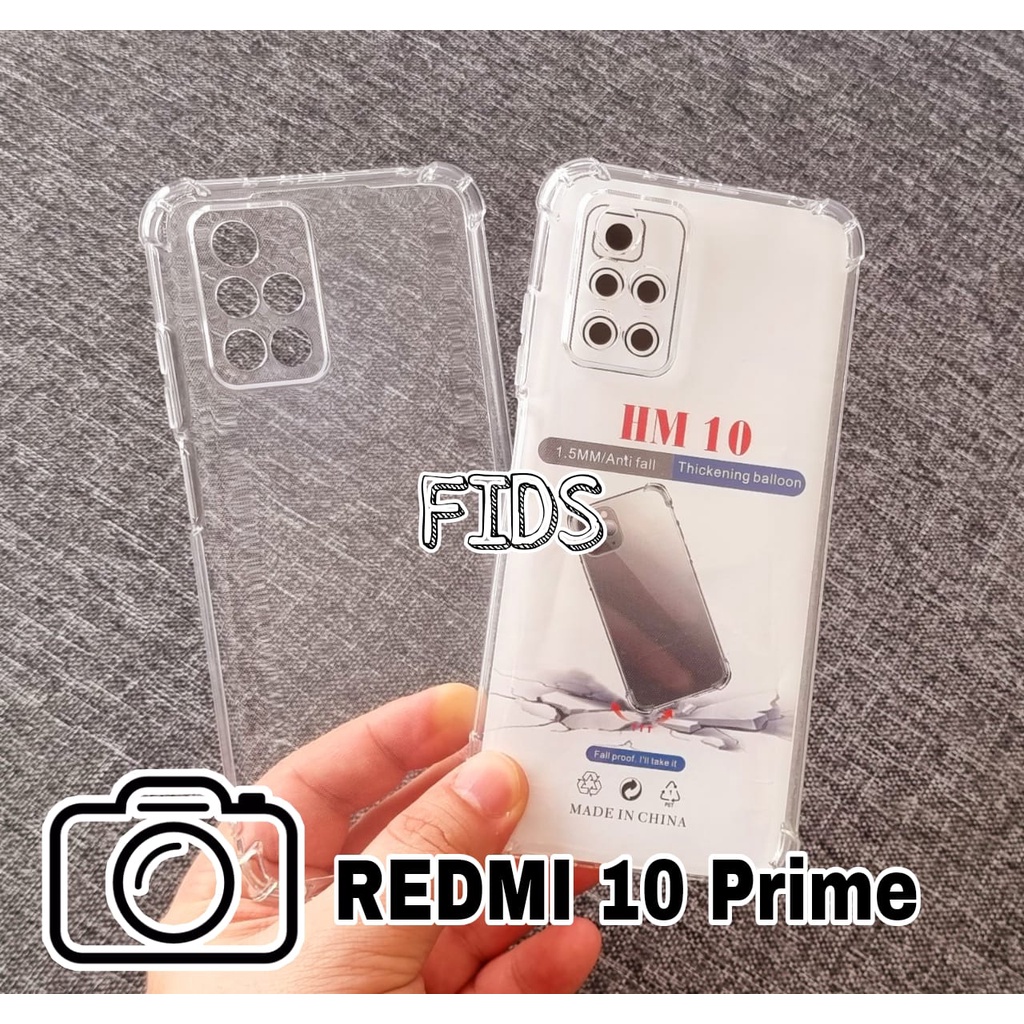 Promo Soft Case XIAOMI Redmi 10 / Redmi 10 Prime Casing Transparans / Case Airbag / softcase Anti Crack Proteck Camera