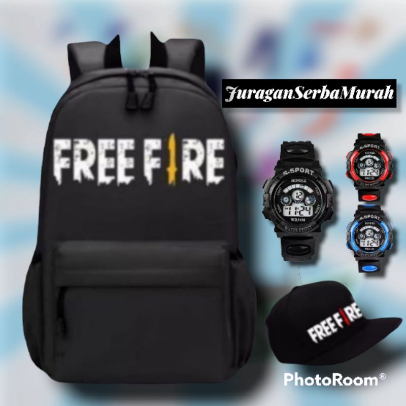 Tas Ransel Sekolah Anak Laki Laki Karakter FF Murah
