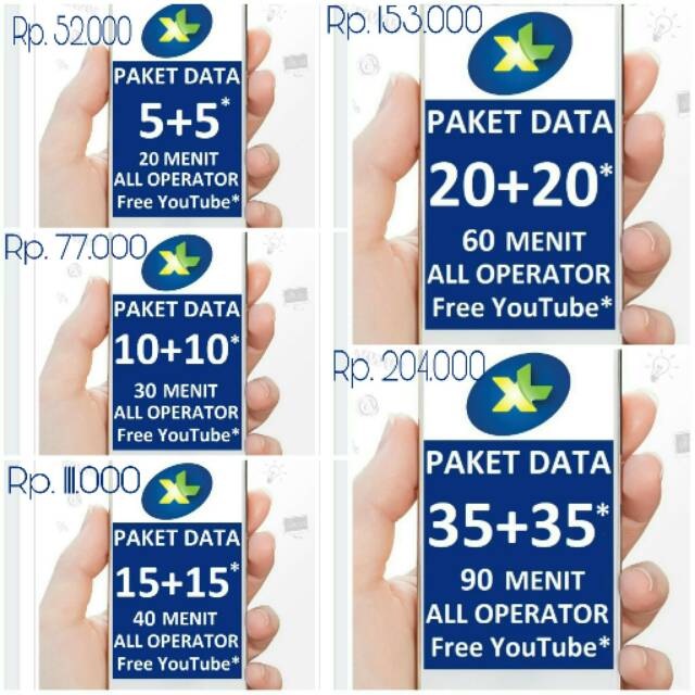 KUOTA 4G XL XTRA COMBO - 10GB/20GB/30GB/40GB/70GB