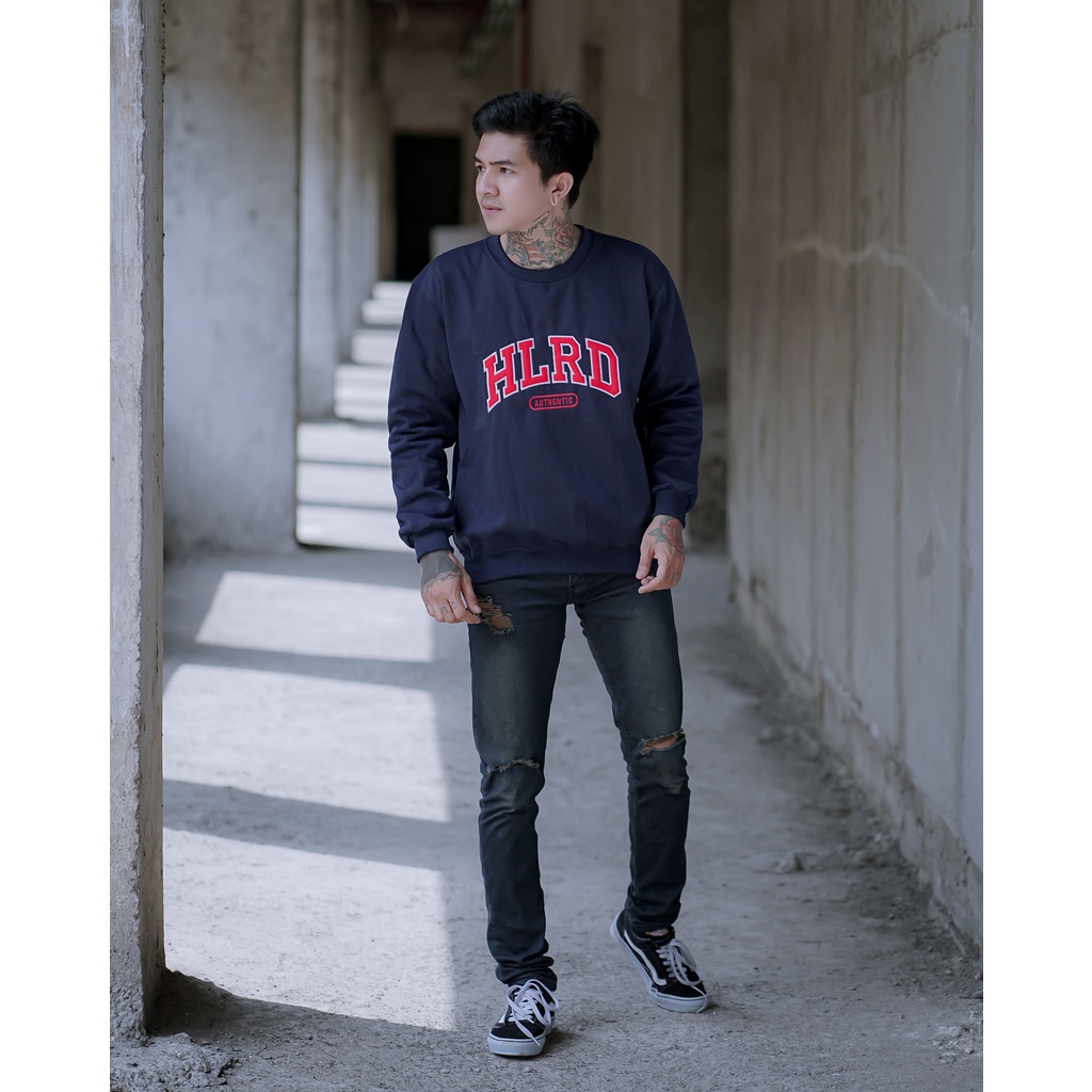 AUTHENTIC HOLYRIDER SWEATER NEVY // Sweatshirt Sweater Bordir Original