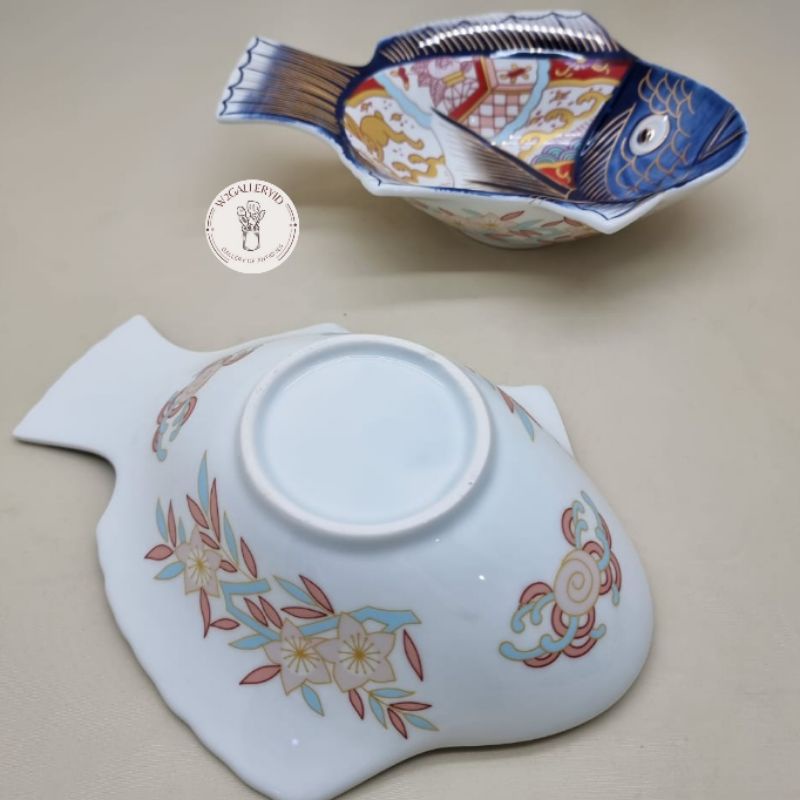 Mangkok ikan motif imari/mangkok saji keramik/mangkok sup/mangkok saji motif imari