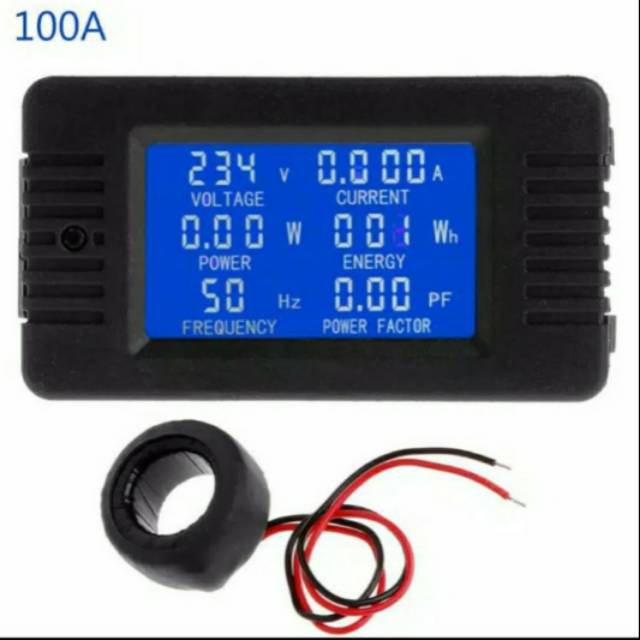 6 in 1 watt meter, hz, volt, ampere