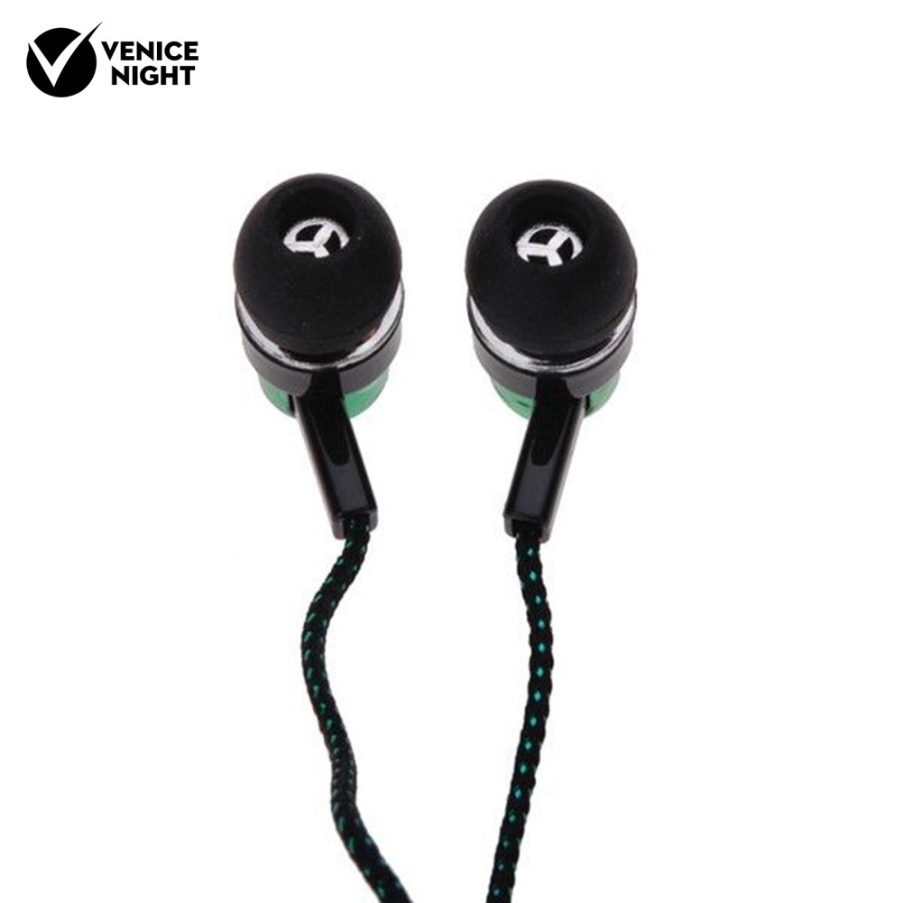 Earphone In-Ear Stereo Bass Bahan Metal dengan Jack 3.5mm