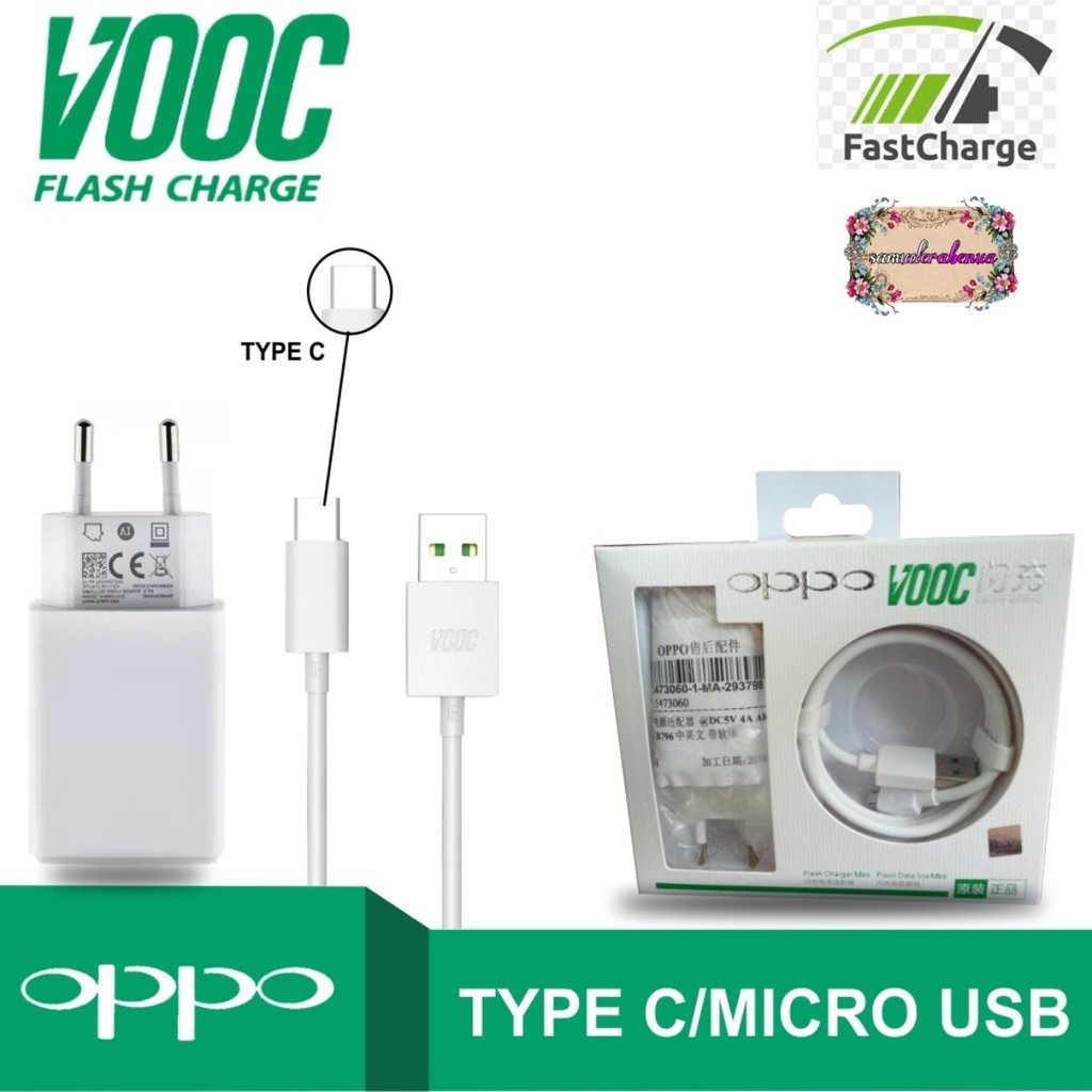 BM010 AK779 Charger Cashan OPPO VOOC a5 a92020 tipe c ORIGINAL100% suport VOOC Fast Charging 4amper SB1300