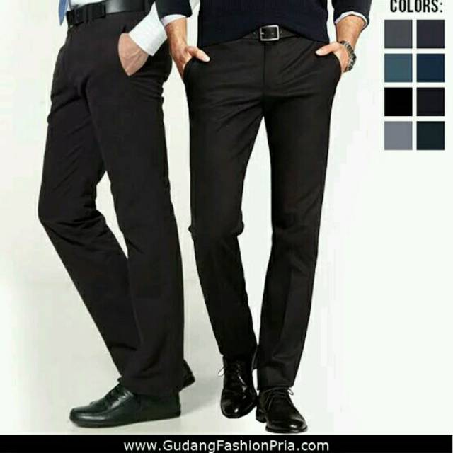 CELANA FORMAL PRIA SLIMFIT BAHAN HALUS DAN ADEM SIZE JUMBO 27-44