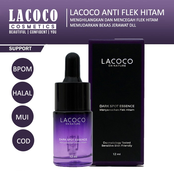 Lacoco Dark Spot Essence Original Menyamarkan Flek Hitam Wajah