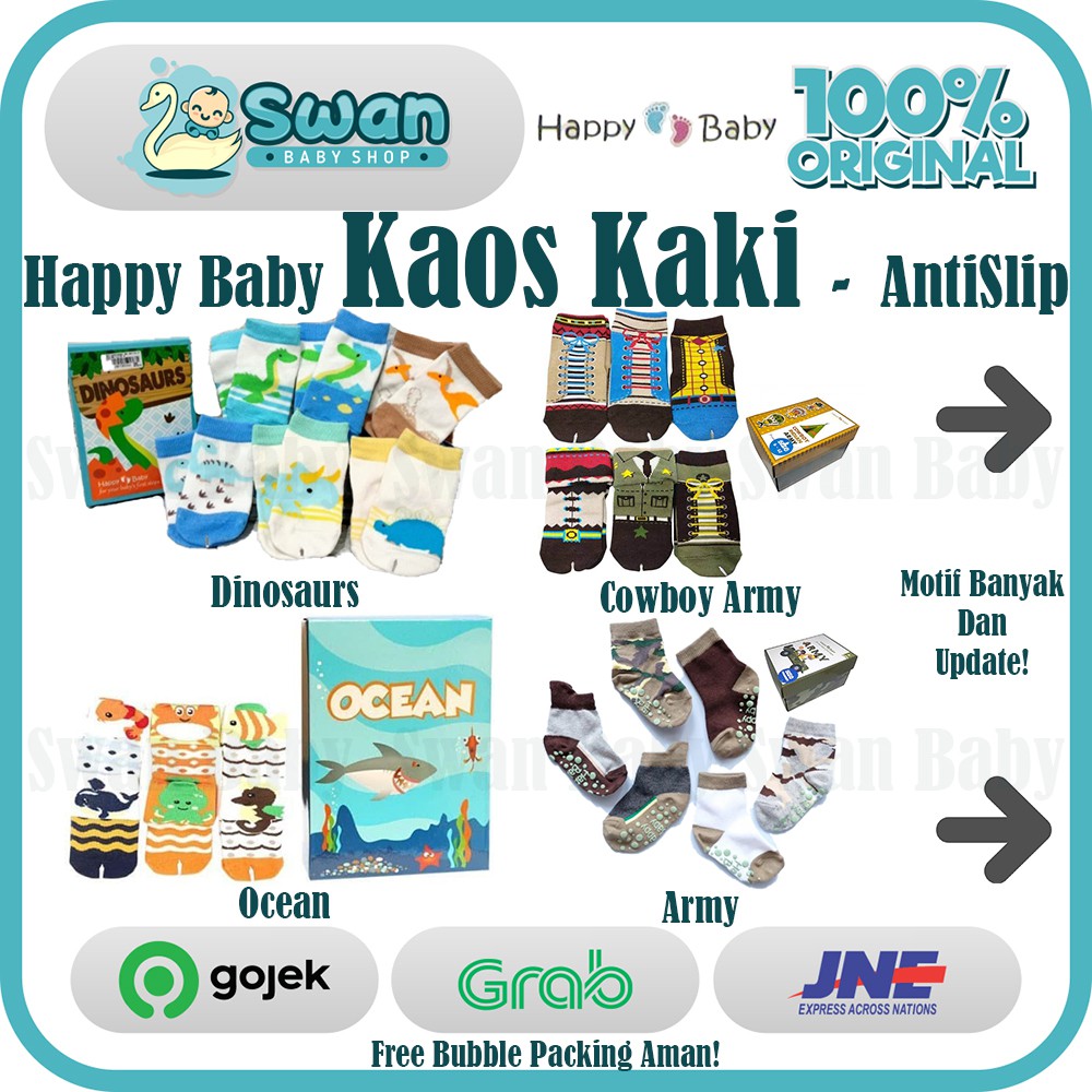 Happy Baby Socks / Kaos Kaki Happy Baby / Kaos Kaki Bayi dan Anak - PART 1