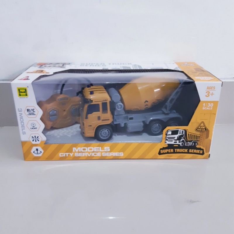 RC TRUK MOLEN REMOT CONTROL BATRE CAS - MAINAN MOBIL TRUCK MIXER ANAK REMOT KONTROL BATERAI CHARGE