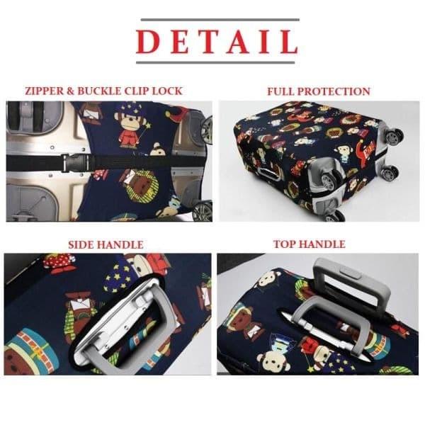 [SIZE XL] [30-32 inch] Elastic Luggage Cover / Sarung Koper Elastis