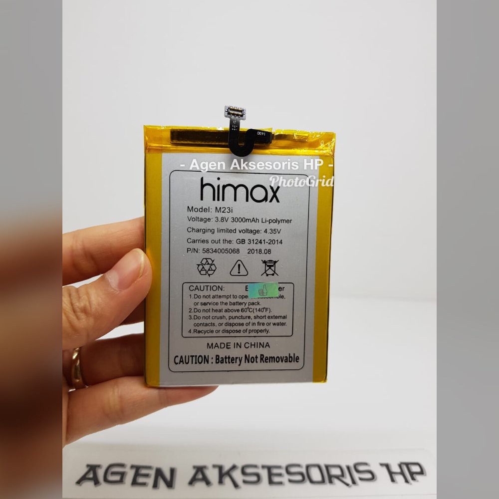 Baterai Himax M23i Batre Himax H3 Plus Battery ORIGINAL 2 IC 3000mAh