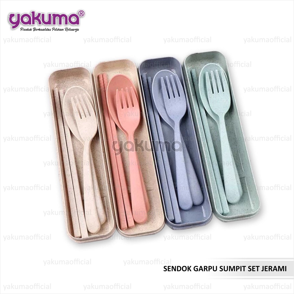 SENDOK GARPU SUMPIT SET JERAMI