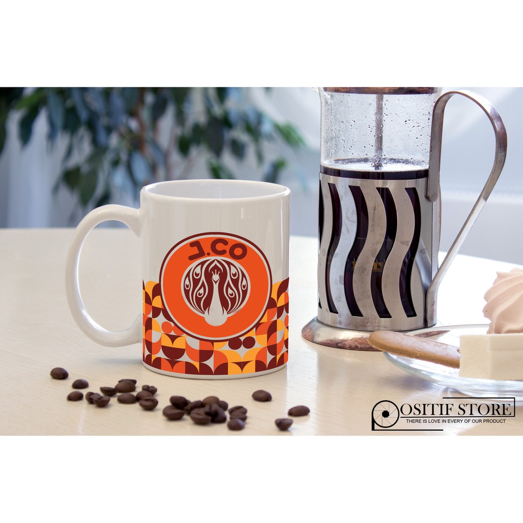 GELAS MUG JCO - CANGKIR KERAMIK KOPI - MUG KERAMIK KOPI