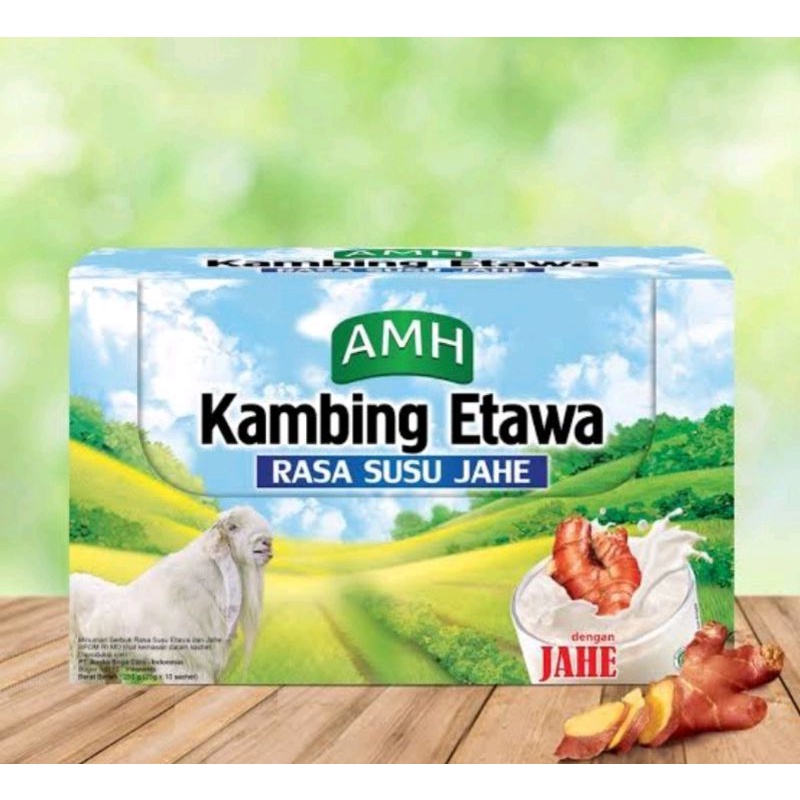 AMH Susu Kambing Etawa rasa susu jahe  box / renceng isi 10